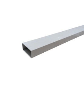 Perfil rectangular 40x20 blanco